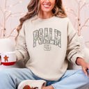 Small Sand Psalm 23 Camo Christmas Faith Gospel Cozy Vintage Holiday Seasonal Graphic Sweatshirt