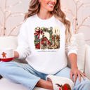  Small Town Christmas, Country, Farm Life, Santa Cozy Holiday Festive Farmhouse Charm Sweatshirt