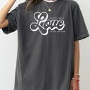 XXL Pepper Dark Gray All You Need Is Love, Love Is All You Need Autumn Leopard Pumpkin Print Comfort Colors Tee