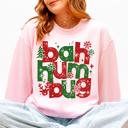 Bah Humbug Naughty List Anti Christmas Santa Party Holiday Graphic Cozy Sweatshirt