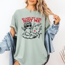 XXL Bay Light Sage Blame My Aim, Not Me, Cupid Comfort Colors Tee