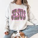 Large Ash Light Gray Camo Jesus Faith Gospel Country Christian Camouflage Rustic Western Gospel Messages Sweatshirt