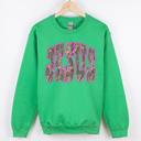 Small Irish Bright Green Camo Jesus Faith Gospel Country Christian Camouflage Rustic Western Gospel Messages Sweatshirt