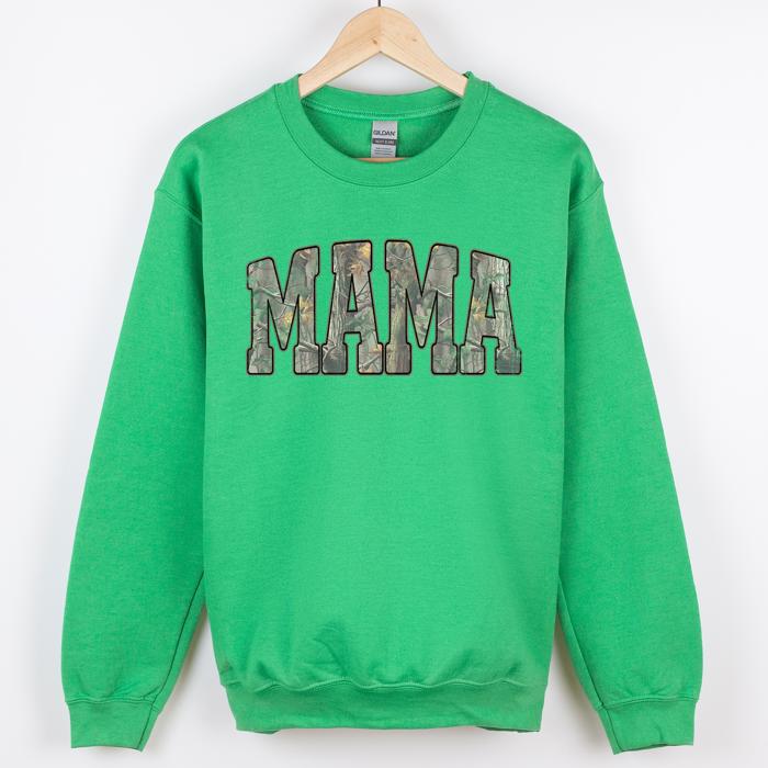 Camo Mama Jesus Faith Outdoors Mother's Day Gift For Moms Who Hunt And Love The Outdoors Sweatshirt