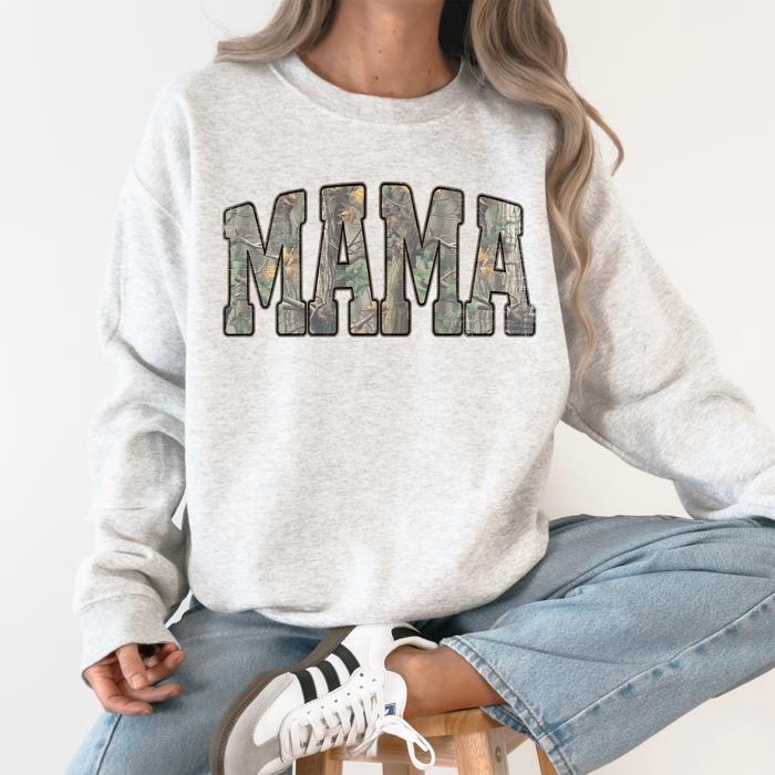 Camo Mama Jesus Faith Outdoors Mother's Day Gift For Moms Who Hunt And Love The Outdoors Sweatshirt