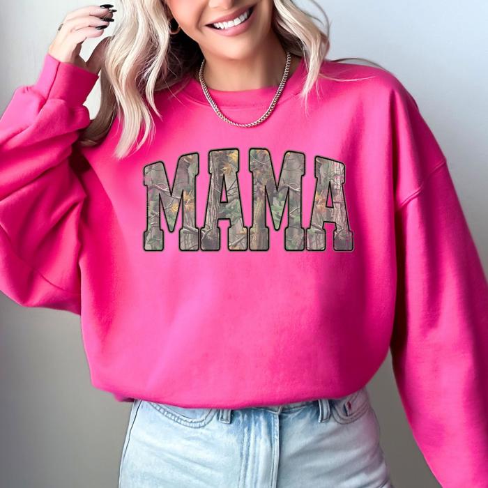 Camo Mama Jesus Faith Outdoors Mother's Day Gift For Moms Who Hunt And Love The Outdoors Sweatshirt