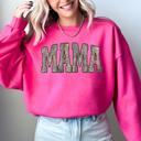 Large Heliconia Bright Pink Camo Mama Jesus Faith Outdoors Mother's Day Gift For Moms Who Hunt And Love The Outdoors Sweatshirt