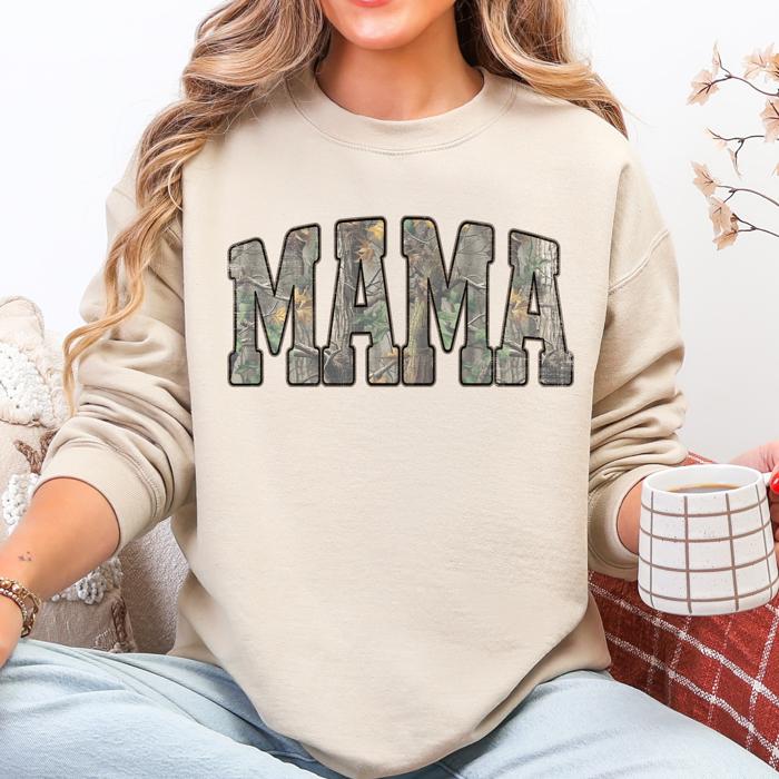 Camo Mama Jesus Faith Outdoors Mother's Day Gift For Moms Who Hunt And Love The Outdoors Sweatshirt