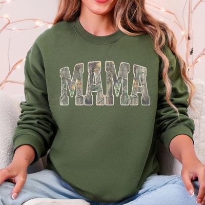 Mama Camouflage Jesus Outdoors Faith Mother's Day Hunting Camo Family Heritage Sweatshirt