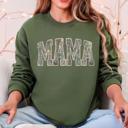  Mama Camouflage Jesus Outdoors Faith Mother's Day Hunting Camo Family Heritage Sweatshirt