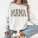 Large Ash Light Gray Mama Camouflage Jesus Outdoors Faith Mother's Day Hunting Camo Family Heritage Sweatshirt