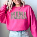 Small Heliconia Bright Pink Mama Camouflage Jesus Outdoors Faith Mother's Day Hunting Camo Family Heritage Sweatshirt