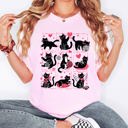 XL Blossom Light Pink Cat Lover Valentine's Day Cute Adorable Love Graphic Edition Design Comfort Colors Tee
