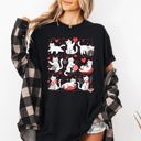 Small Black Cat Lover Valentine's Day Cute Adorable Love Graphic Edition Design Comfort Colors Tee