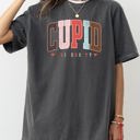  Cupid University Classic Valentine's Day Love Varsity Collegiate Crest Edition Heritage Comfort Colors Tee