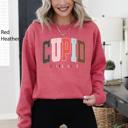  Cupid University Classic Valentine's Day Love Hearts Retro Varsity Campus Lover Nostalgia Graphic Sweatshirt