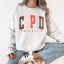 XXL Ash Light Gray Cupid University Classic Valentine's Day Love Hearts Retro Varsity Campus Lover Nostalgia Graphic Sweatshirt