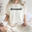 XXXL Ivory Cream Am I The Drama Sassy Valentines Day Cupid University Varsity Style Comfort Colors Tee