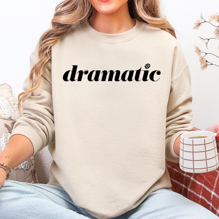 Am I The Drama Faith Forward Outdoorsy Camo Print Encouraging Scripture Message Sweatshirt