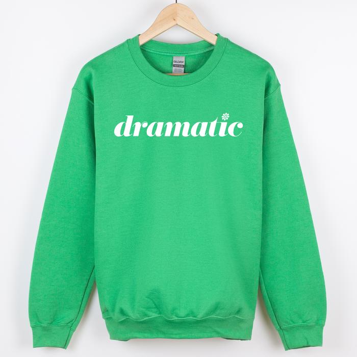 Am I The Drama Faith Forward Outdoorsy Camo Print Encouraging Scripture Message Sweatshirt
