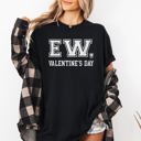 Medium Black Ew Valentine's Day Single Funny Anti Love Am I The Drama Cupid University Retro Varsity Vibe Comfort Colors Tee