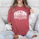 XXXL Crimson Red Freezing Retro Checkered Snowflake Winter Cold Am I The Drama Cupid University Valentines Day Inspired Comfort Colors Tee