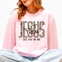 Medium Light Pink Jesus, Let Them See You In Me Gospel Message For Believers Everyday Comfort Cozy Sweatshirt