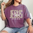 XXXL Berry Red Jesus Wept, But He Never Complained Let Them See You In Me Faith Comfort Colors Tee