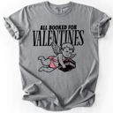  All Booked For Valentine's Day Reading Cupid BookTok Love Graphic Comfort Colors Tee