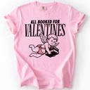  All Booked For Valentine's Day Reading Cupid BookTok Love Graphic Comfort Colors Tee