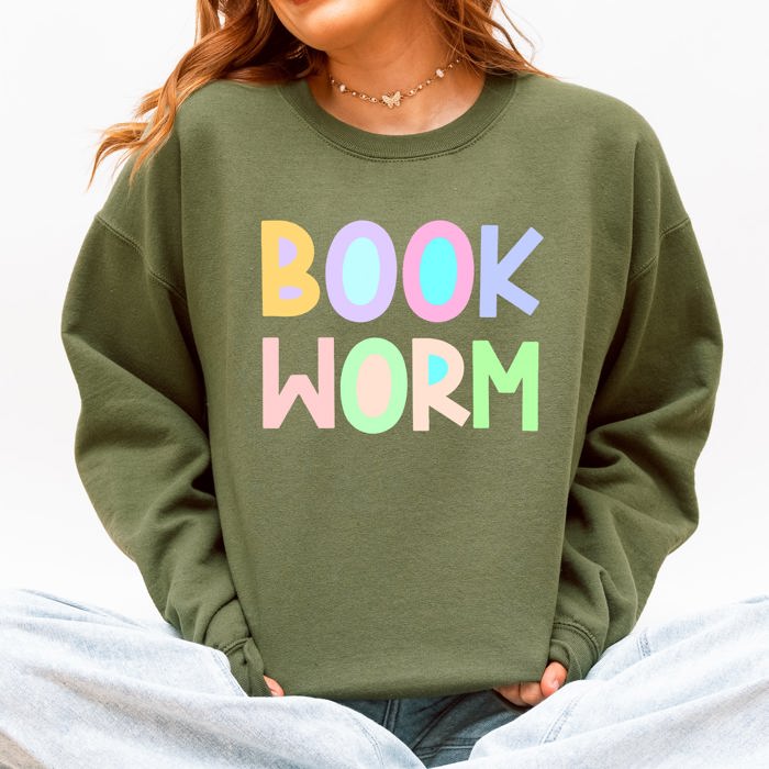 Book Worm Reading BookTok Library Romance Lovers Edition For Avid Readers Everywhere Sweatshirt