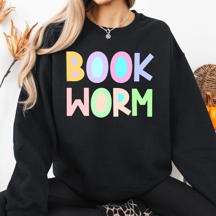 Book Worm Reading BookTok Library Romance Lovers Edition For Avid Readers Everywhere Sweatshirt