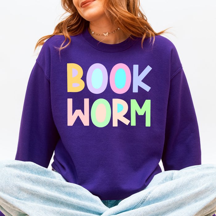 Book Worm Reading BookTok Library Romance Lovers Edition For Avid Readers Everywhere Sweatshirt