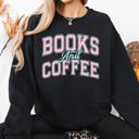 Small Black Books and Coffee BookTok Reading Library Cozy Edition for Book Lovers Loved By All Readers Sweatshirt