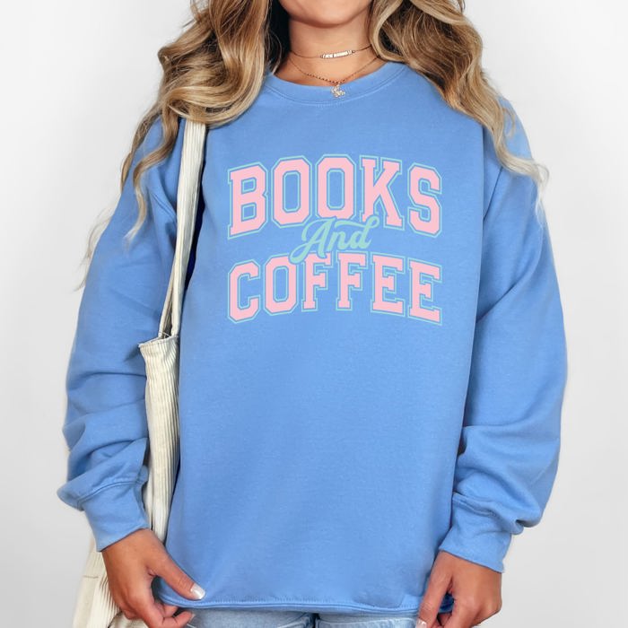 Books and Coffee BookTok Reading Library Cozy Edition for Book Lovers Loved By All Readers Sweatshirt