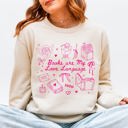 Small Sand Books Are My Love Language Library Reading Cozy Edition For Book Lovers Sweatshirt