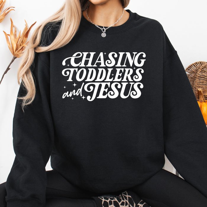 Chasing Toddlers And Jesus Christian Mom Faith Gospel On The Move Morning Blessings Sweatshirt