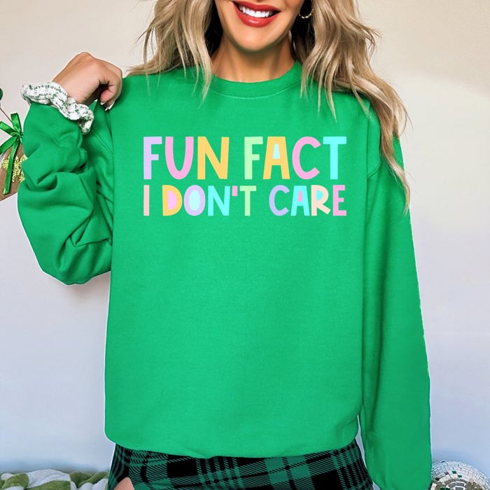 Fun Fact I Don't Care Pastel Edition For Book Lovers And Romance Readers Sweatshirt