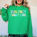 Small Irish Bright Green Fun Fact I Don't Care Pastel Edition For Book Lovers And Romance Readers Sweatshirt