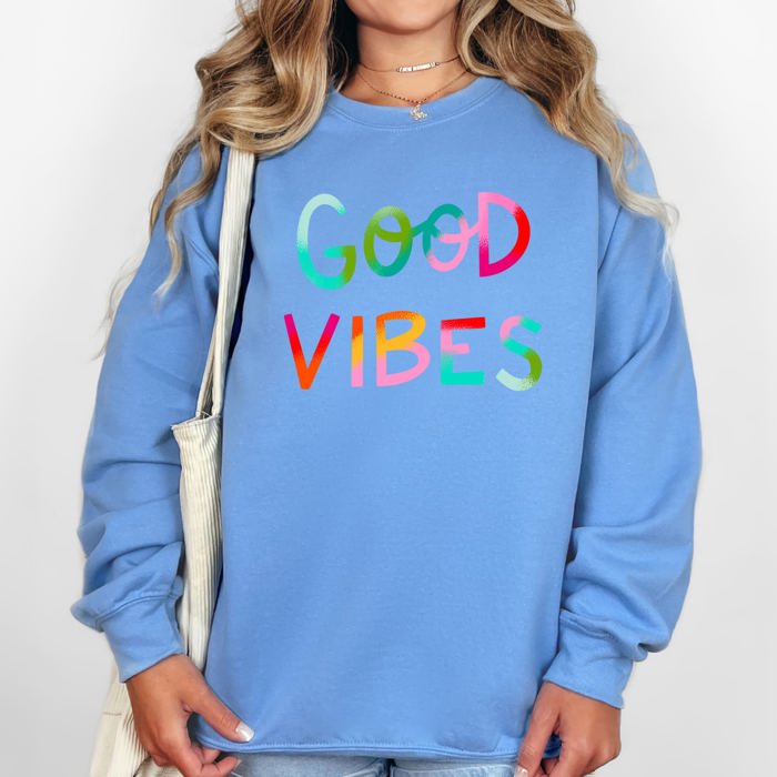 Good Vibes, Positivity, Mental Health For Busy Moms Embracing Faith, Family, And Personal Growth Sweatshirt