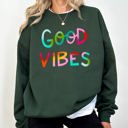 XXXL Forest Dark Green Good Vibes, Positivity, Mental Health For Busy Moms Embracing Faith, Family, And Personal Growth Sweatshirt