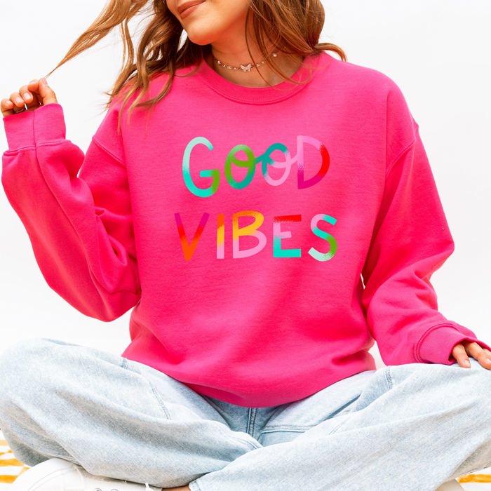 Good Vibes, Positivity, Mental Health For Busy Moms Embracing Faith, Family, And Personal Growth Sweatshirt