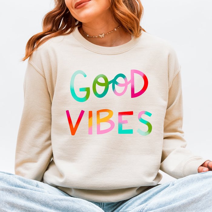 Good Vibes, Positivity, Mental Health For Busy Moms Embracing Faith, Family, And Personal Growth Sweatshirt