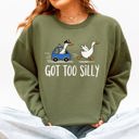  Got Too Silly, Funny Goose Watercolor Charm For Moms Family Love Everyday Wellness Sweatshirt
