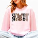 XXL Light Pink Howdy, Cowboy Print Desert Cow Cactus Western Country Sagebrush Sunset Western Heritage Lifestyle Sweatshirt