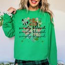 Medium Irish Bright Green Not Lucky, Simply Blessed Christian Faith Based Gospel For Believers Graphic Sweatshirt