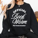 Medium Black Official Book Worm Sweatshirt