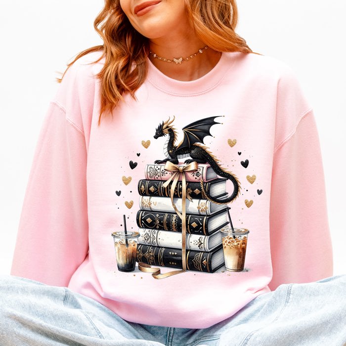 Reading Is My Favorite Sport Romantasy Dragons BookTok Library Lover Cozy Sweatshirt