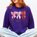 Large Purple You Are Loved John 3-16 Bible Verse Faith Hope Grace Message For Christians Sweatshirt