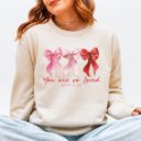 Large Sand You Are Loved John 3-16 Bible Verse Faith Hope Grace Message For Christians Sweatshirt